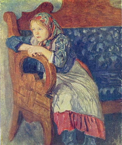 Girl on a Sofa - Nikolaï Bogdanov-Belski