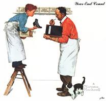 Year End Count - Norman Rockwell