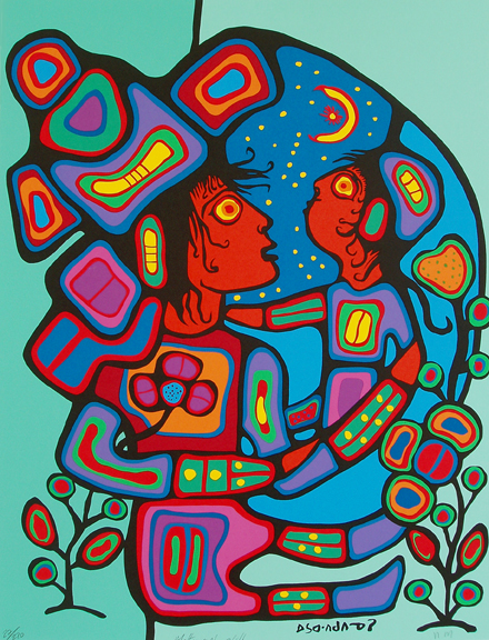 Mother and Child, 2005 - Norval Morrisseau