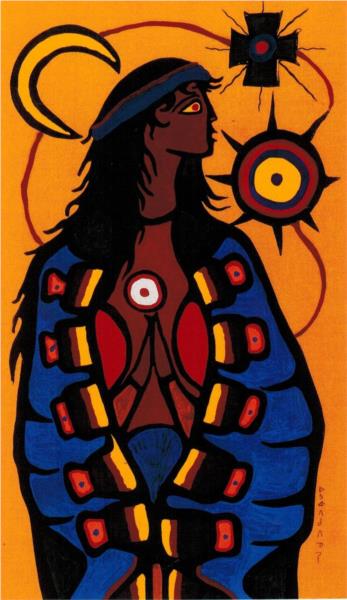 The Virgin Mary, 1966 - Norval Morrisseau