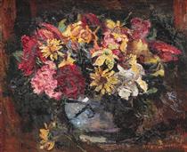 Vase with Field Flowers - Octav Bancila