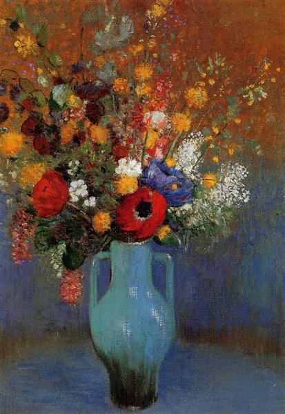Bouquet of Wild Flowers, c.1900 - 奥迪隆·雷东