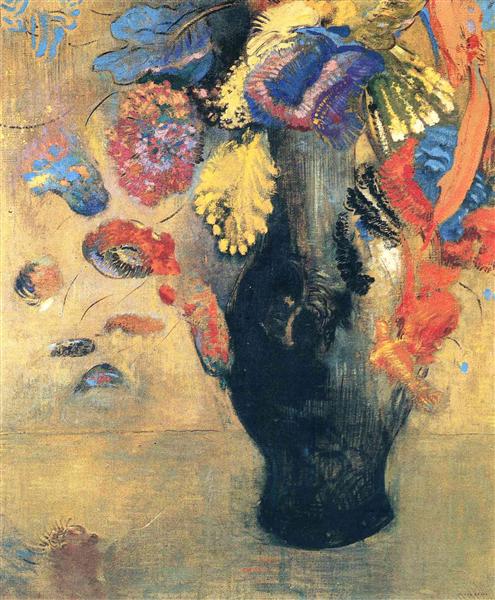 Flowers, c.1903 - Оділон Редон