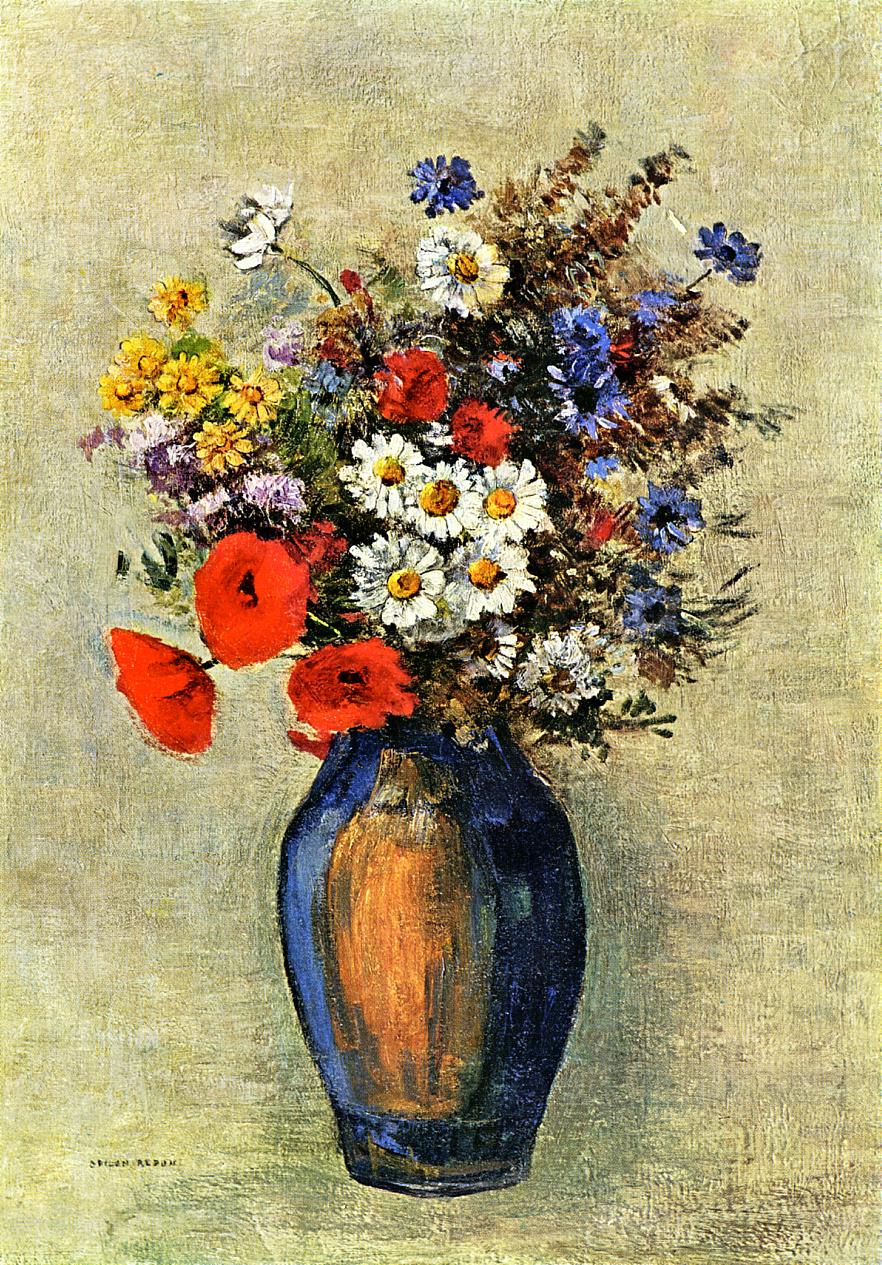 Vase Of Flowers C 1904 Odilon Redon WikiArt