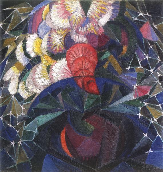Bouquet of flowers, c.1915 - Alexander Bogomazow