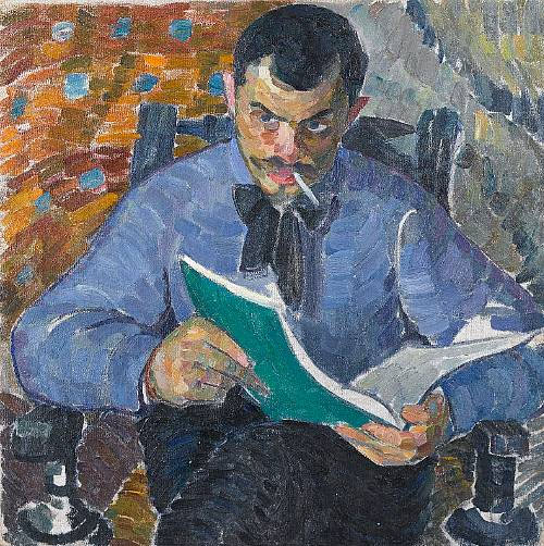 Portrait of the artist Burdanov, 1912 - Александр Богомазов
