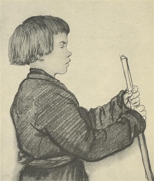 Peasant boy Moska, 1814 - Орест Кіпренський