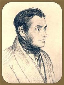 Portrait of Adam Mickiewicz - Oreste Kiprensky