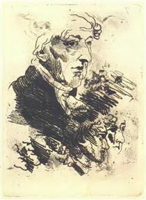 Portrait of Ivan Dmitrevsky - Orest Adamowitsch Kiprenski