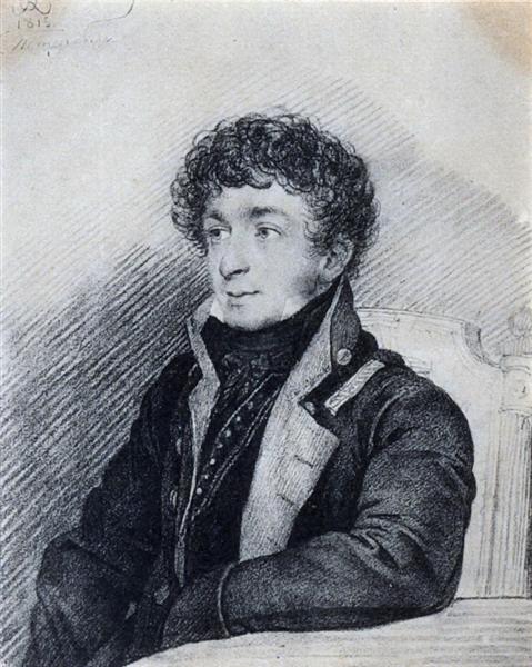 Portrait of Konstantin Batyushkov, 1815 - Орест Кіпренський
