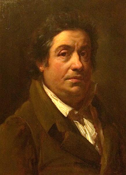 Портрет итальянского художника пейзажиста Грегорио Фиданца, c.1820 - Орест Кипренский