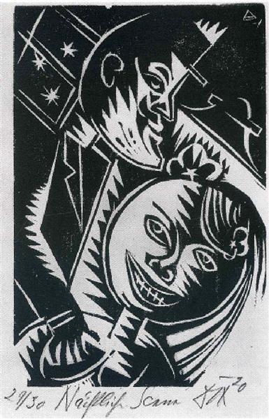 Man and Woman (Nocturnal scene), 1919 - Отто Дікс