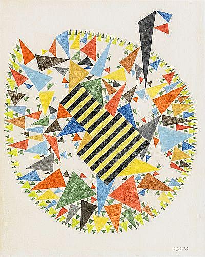 Komposition, 1947 - Отто Густав Карлсунд