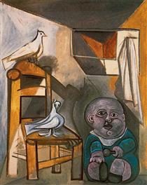 A child with pigeons - Pablo Picasso