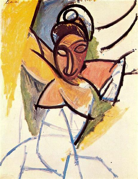 A girl from Avignon, 1907 - Pablo Picasso