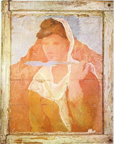 Fernande with shawl, 1906 - Пабло Пикассо