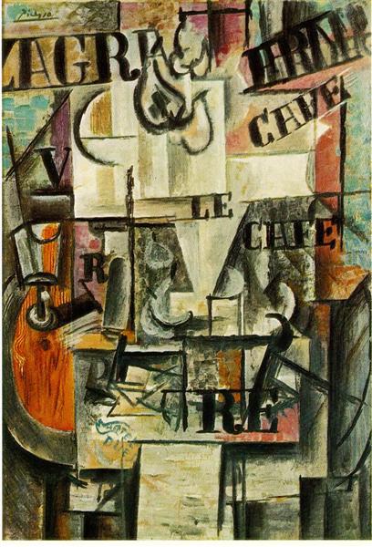 Фруктова тарілка, 1912 - Пабло Пікассо