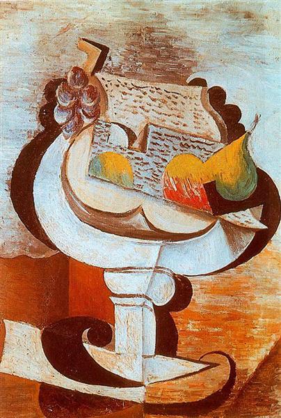 Pablo Picasso, Fruit Dish, Bottle and Violin, NG6449