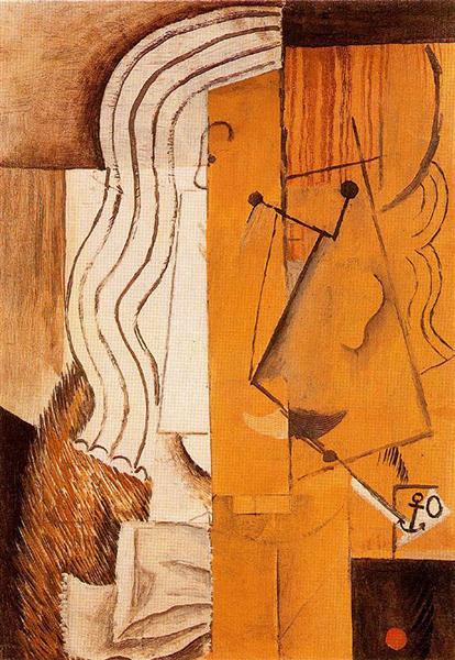 Голова чоловіка, c.1913 - Пабло Пікассо