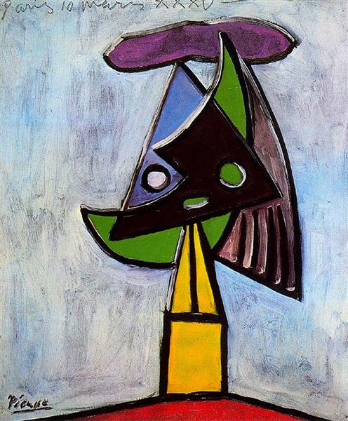 Head of a woman (Olga Picasso), 1935 - 畢卡索