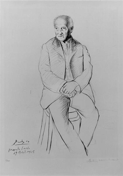 Portrait of La Scala master of ballet, 1925 - Пабло Пикассо
