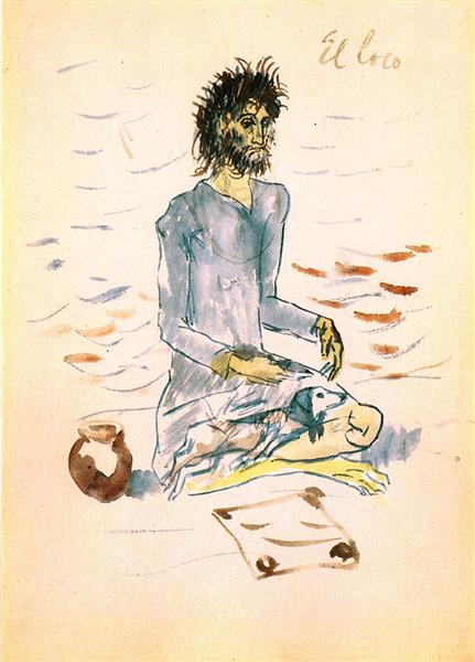 The fool, 1904 - 畢卡索