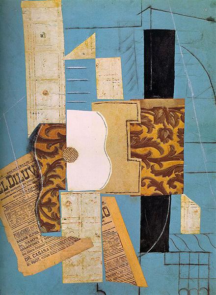 The guitar, 1913 - Пабло Пикассо