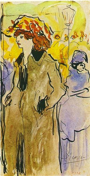Woman on the street, 1901 - Pablo Picasso