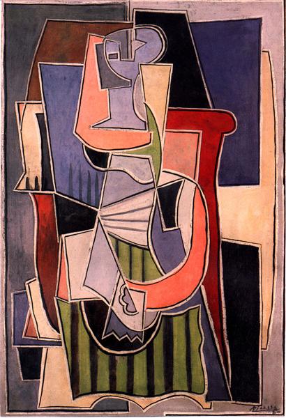 Woman sitting in an armchair, 1920 - Pablo Picasso