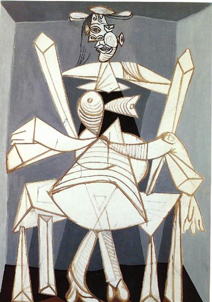Woman sitting in an armchair, 1938 - Pablo Picasso