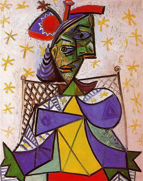 Woman sitting in an armchair, 1939 - Pablo Picasso