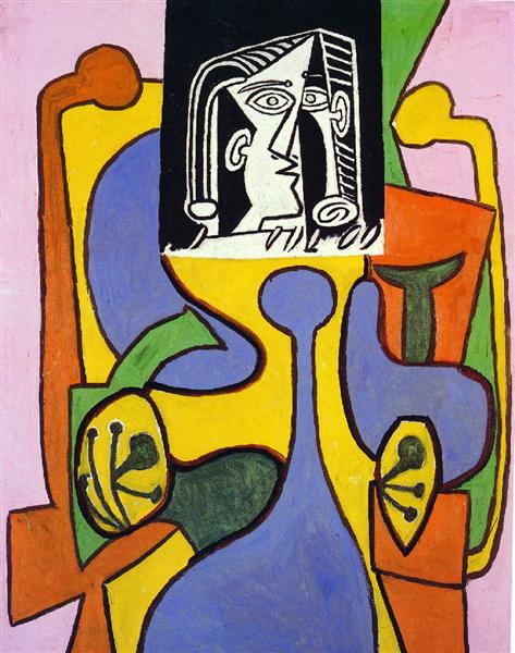 Woman sitting in an armchair, 1949 - Pablo Picasso