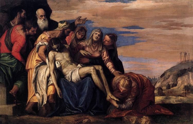 Lamentation over the Dead Christ, c.1547 - Паоло Веронезе