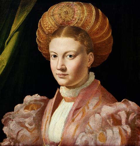 Портрет молодої жінки, можливо, графині Гоццадіні, c.1530 - Парміджаніно