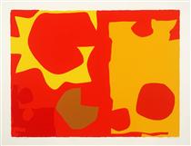 Six in Light Orange with Red in Yellow - Patrick Heron