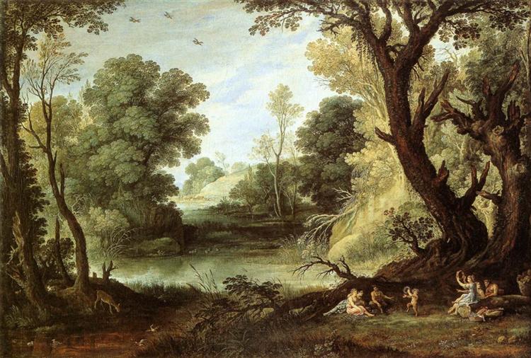 Landscape with Nymphs and Satyrs, 1623 - Пауль Бриль