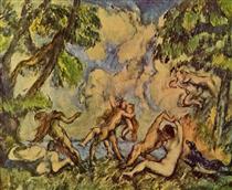 Bacchanalia. The Battle of Love - Paul Cezanne