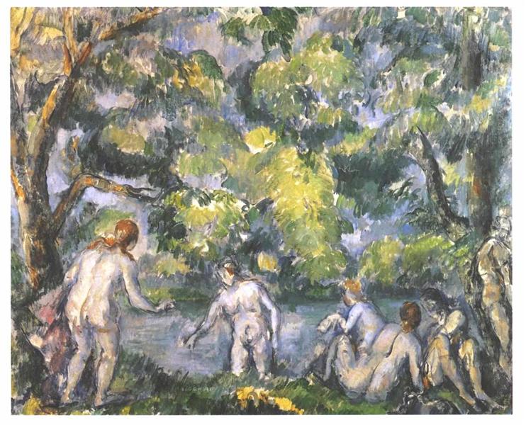 Bathers, c.1887 - Paul Cézanne