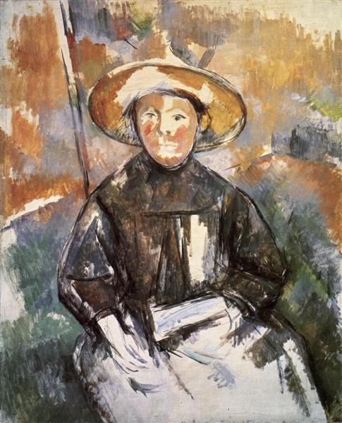 Child in a Straw Hat, 1902 - Paul Cezanne