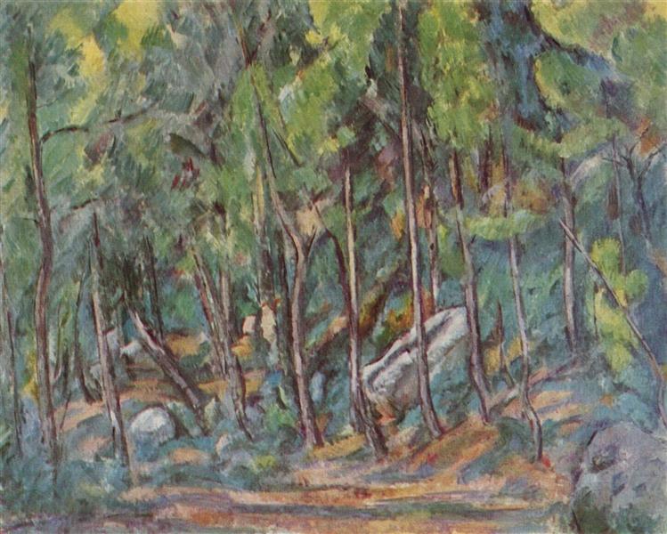 In the Forest of Fontainbleau, 1882 - Paul Cezanne
