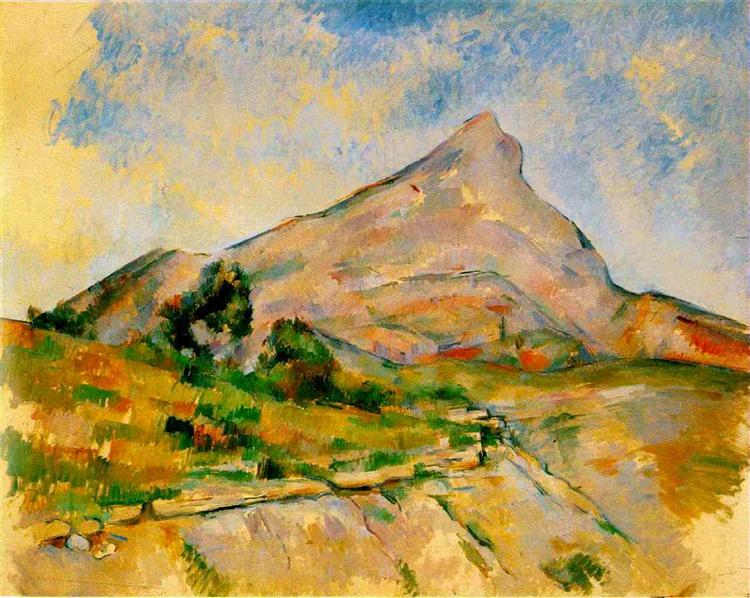 Paul Cezanne Gora Sainte Victoire Mont Sainte-Victoire, 1898 - Paul Cezanne - WikiArt.org