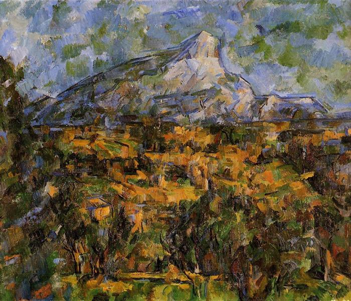 Mont Sainte-Victoire Seen from les Lauves, c.1906 - 塞尚