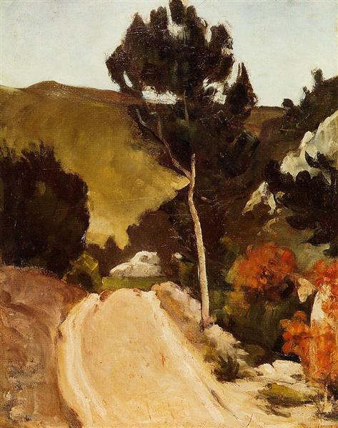 Road in Provence, c.1868 - Paul Cezanne