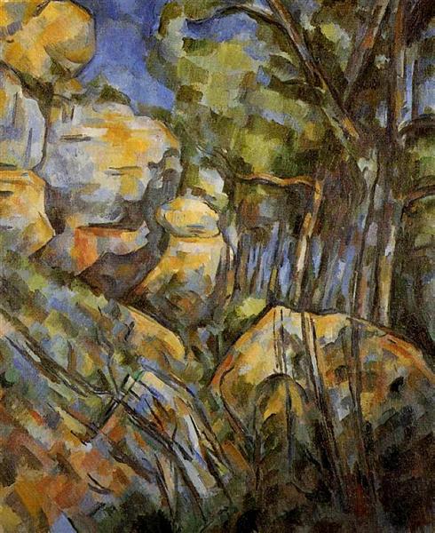 Rocks near the Caves below the Chateau Noir, c.1904 - Paul Cezanne