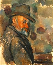 Autorretrato con sombrero arrugado - Paul Cézanne