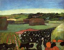 Haystacks in Provence, 1888 - Vincent van Gogh 