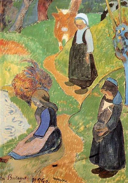 In Brittany, 1889 - Paul Gauguin