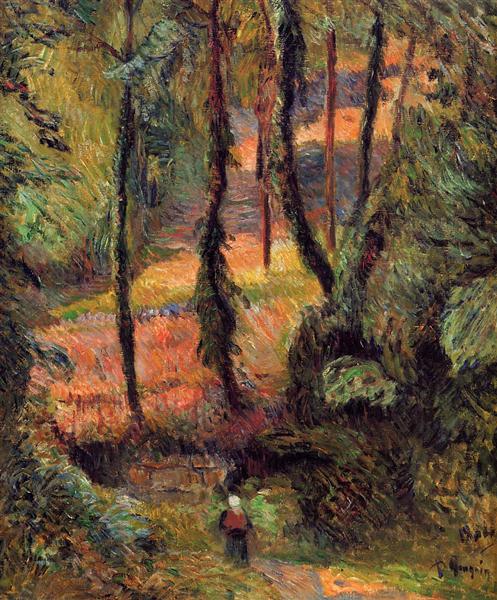 Wooded path, 1884 - Paul Gauguin