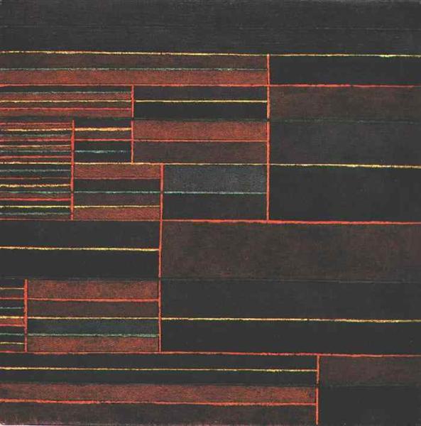 In der Strömung sechs Schwellen, 1929 - Paul Klee