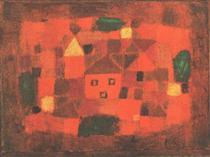 Landscape with Sunset - Paul Klee